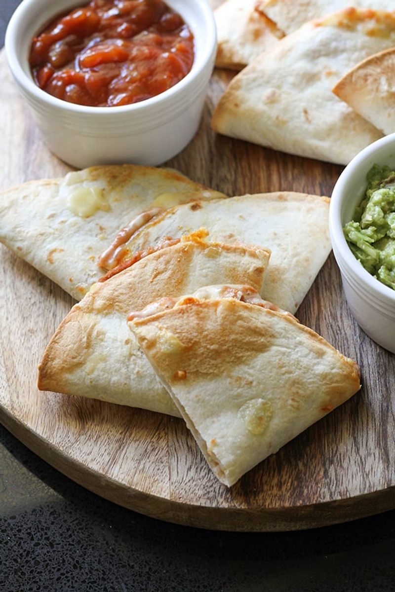 Air Fryer Quesadilla Wedges