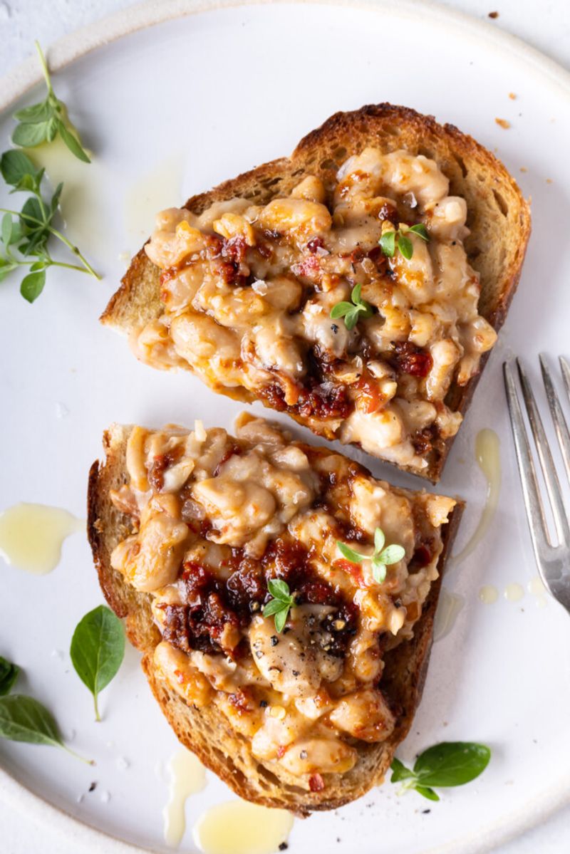 Smashed White Beans and Lemon Zest