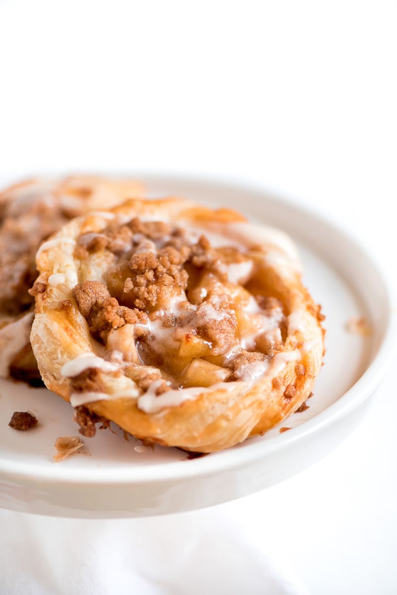 Apple and Custard Danish Pastry