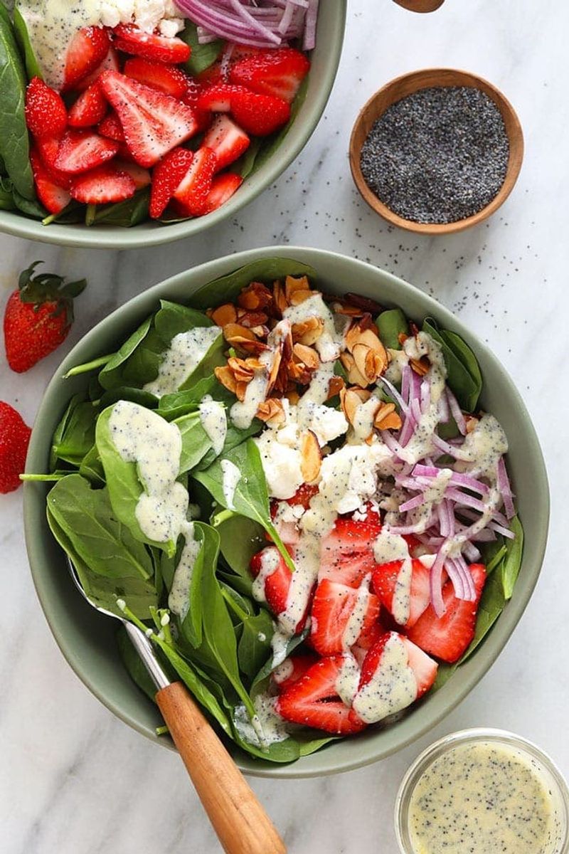 Spinach and Strawberry Couscous Salad