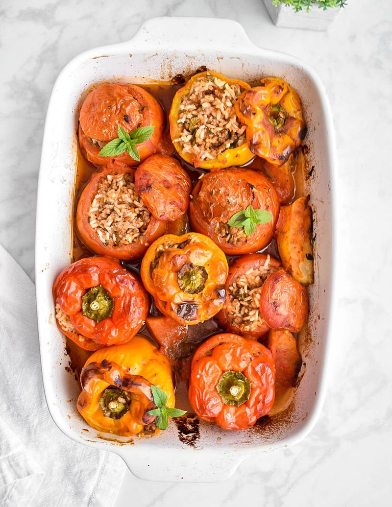 Greek Stuffed Peppers (Gemista)