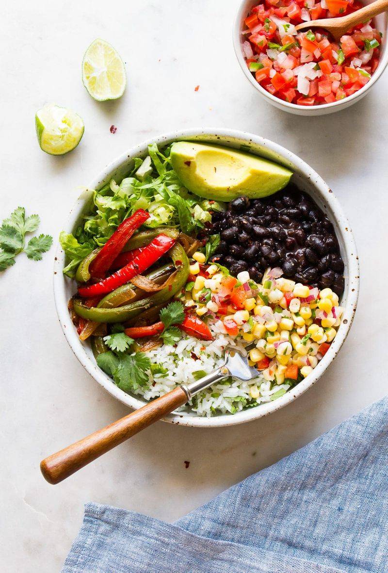 Black Bean and Veggie Burrito Bowl