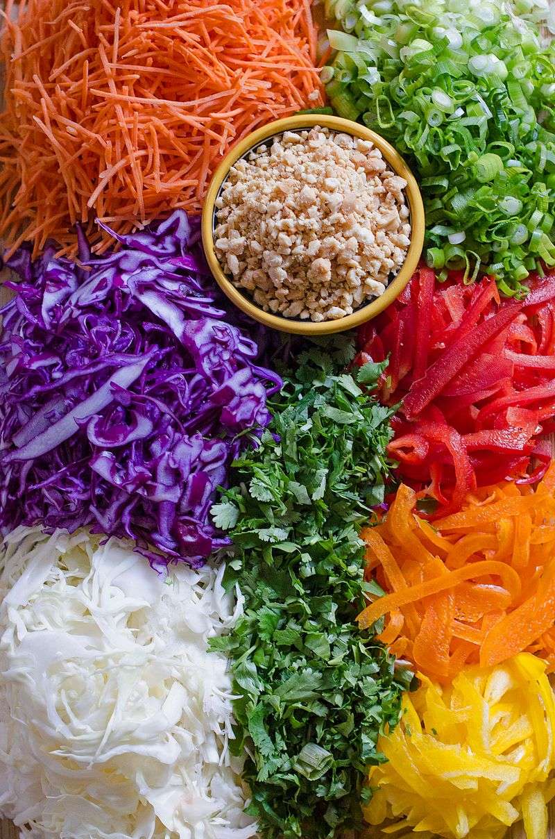Asian Slaw With Sesame Ginger Dressing