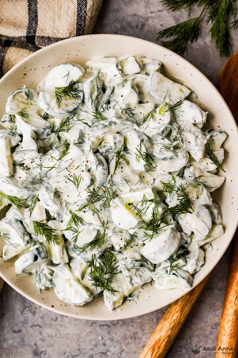 Cucumber Dill Salad with Toasted Walnuts