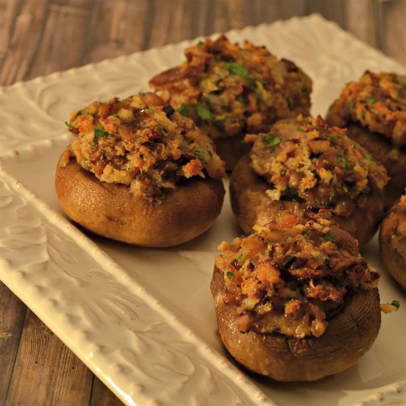 Bacon-Stuffed Mushrooms