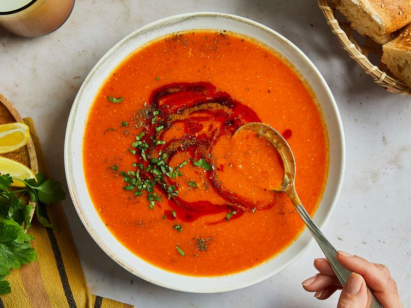 Turkish Red Lentil Soup (Mercimek Corbasi)