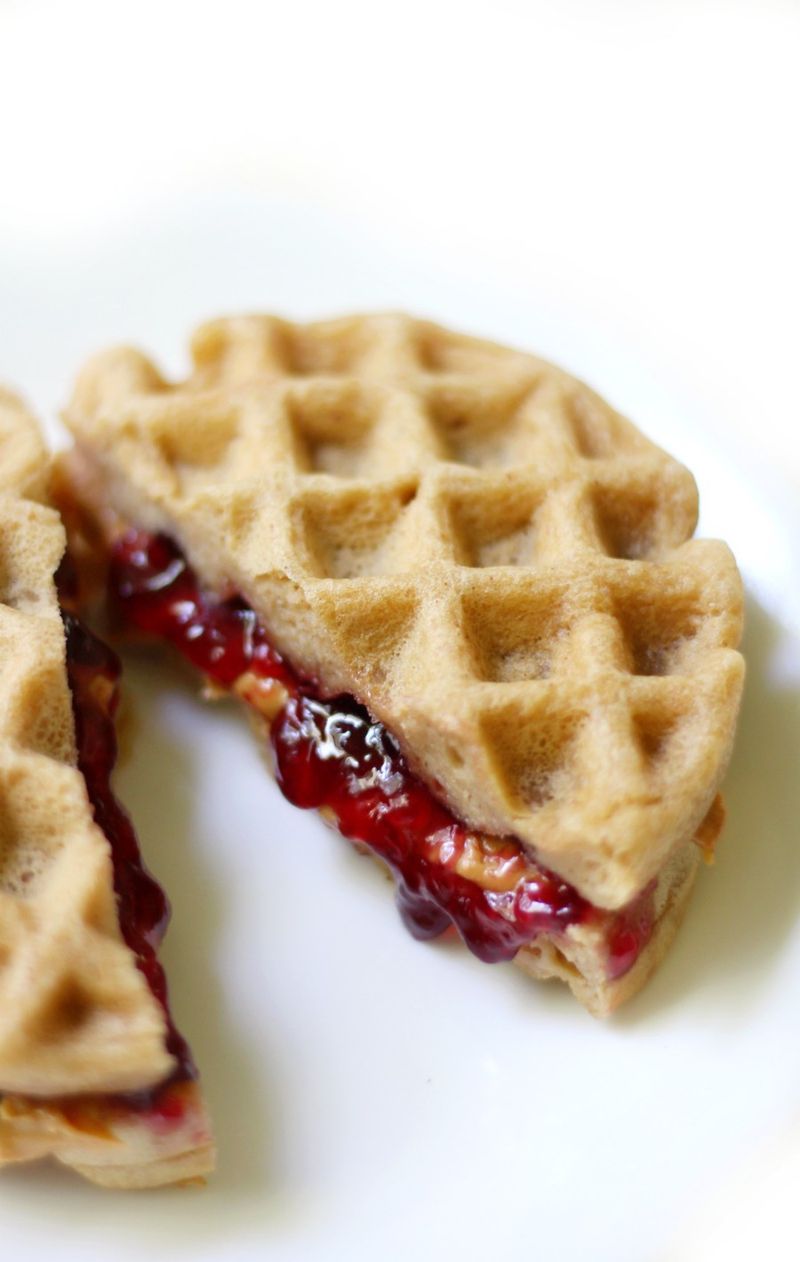 Peanut Butter And Jelly Waffles