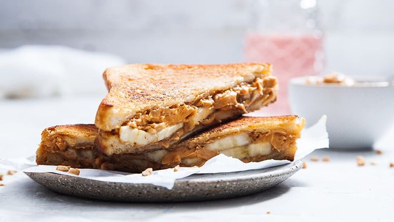 Peanut Butter and Banana Toastie