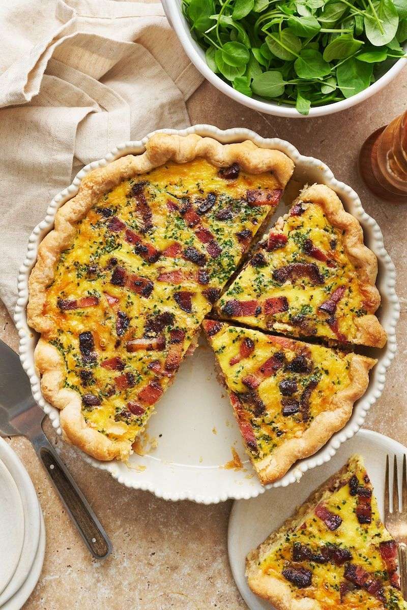 Bacon Quiche with Gruyere Cheese