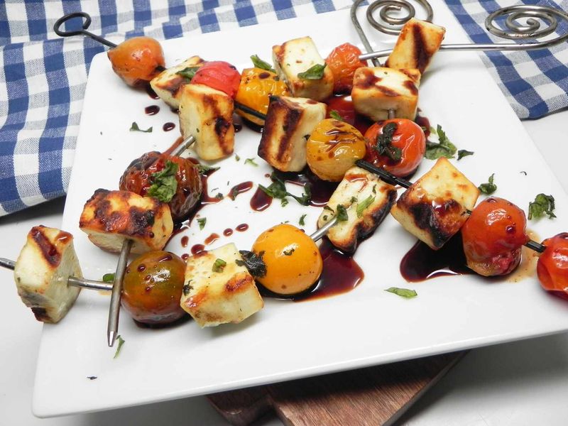 Halloumi and Cherry Tomato Kebabs
