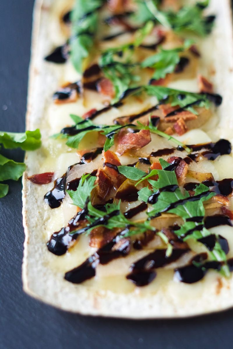 Bacon and Brie Flatbread Pizza