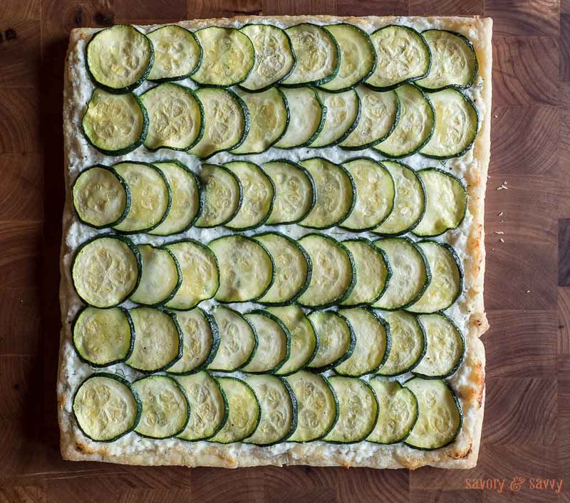Courgette and Ricotta Tart