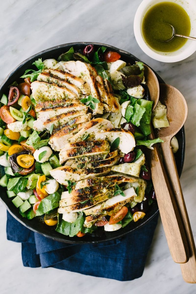 Lemon Herb Grilled Chicken Salad