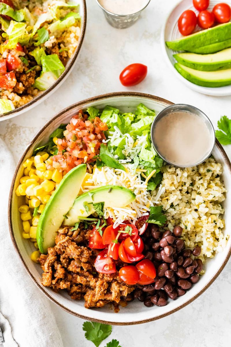 Turkey and Black Bean Taco Bowl