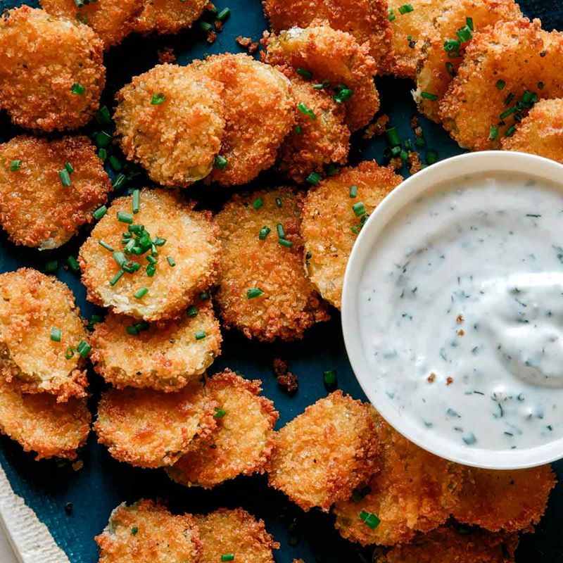 Fried Pickles with Ranch Dip