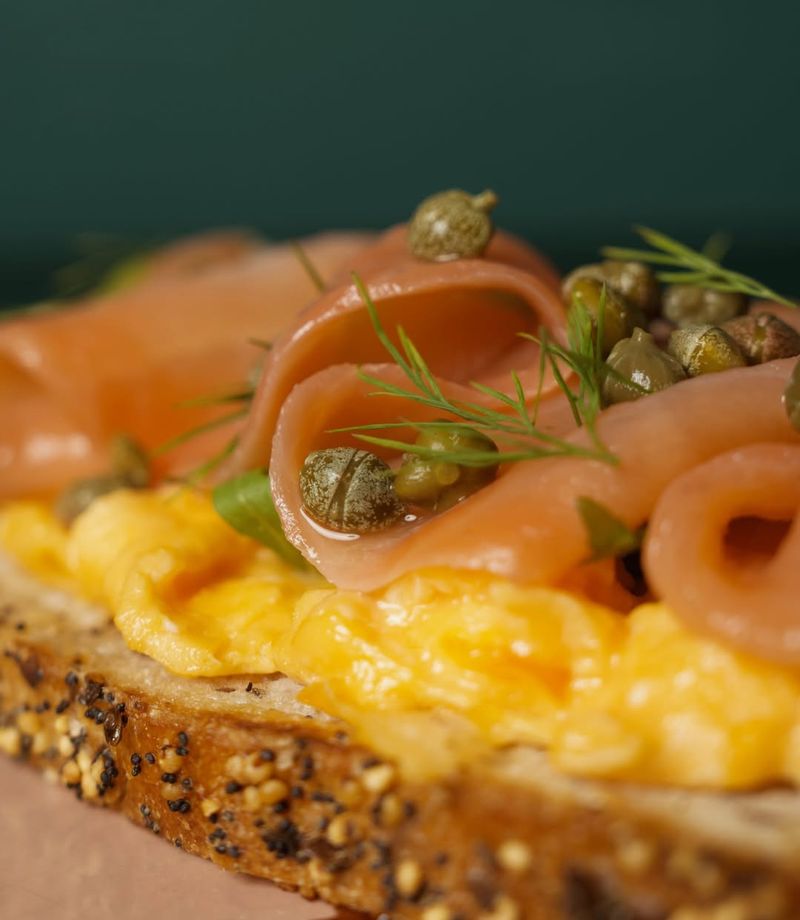 Smoked Salmon Scrambled Eggs
