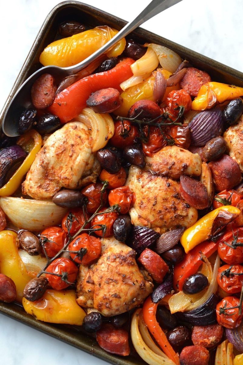 Smoked Paprika Chicken with Chorizo and Potatoes