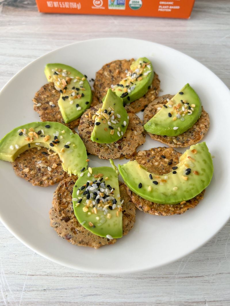Whole Grain Crackers With Avocado