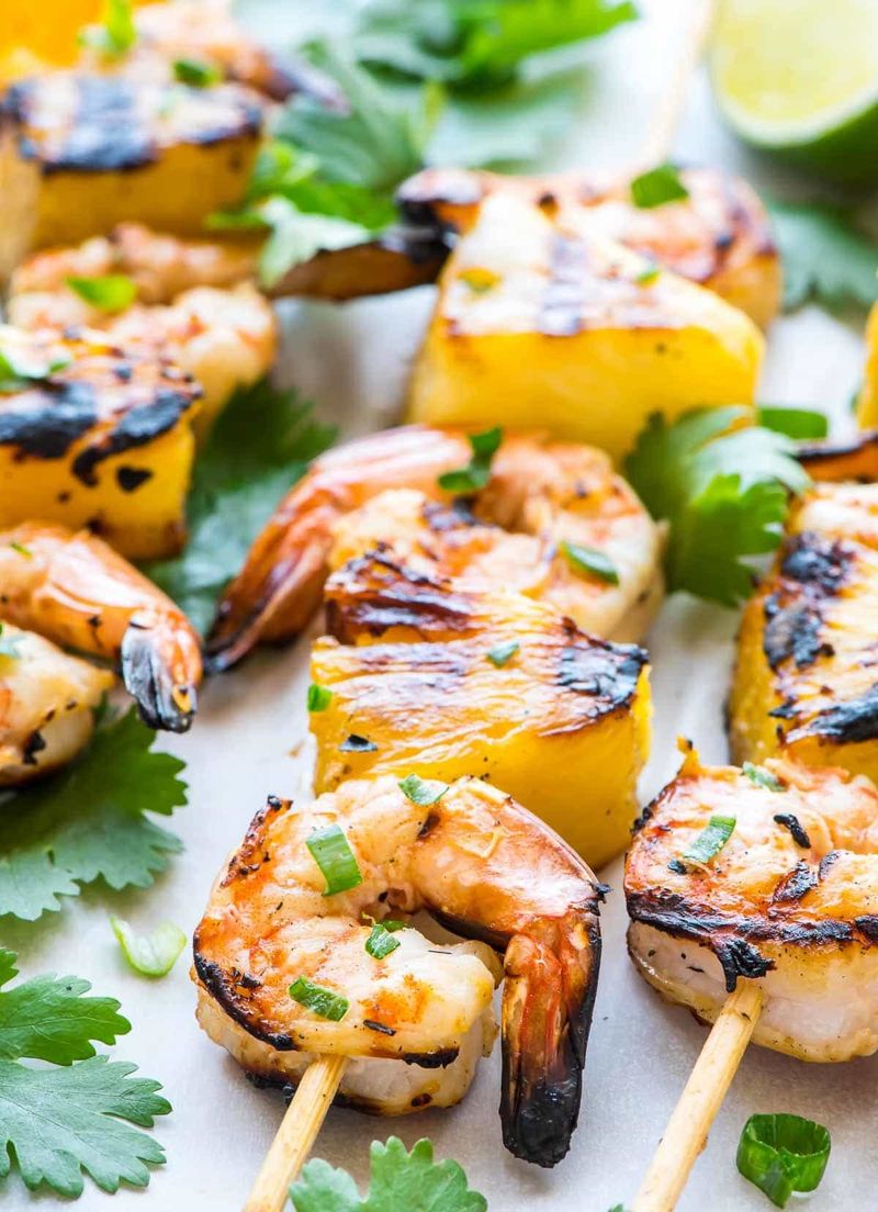 Shrimp and Pineapple Skewers