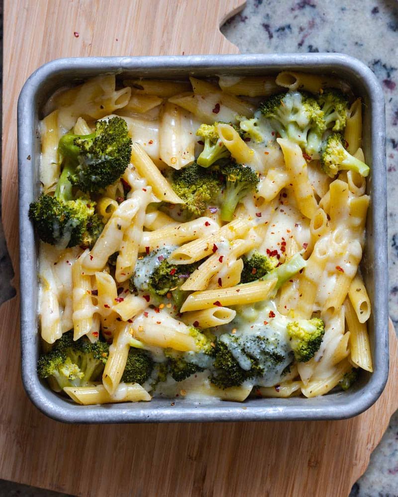 Broccoli and Blue Cheese Pasta Bake