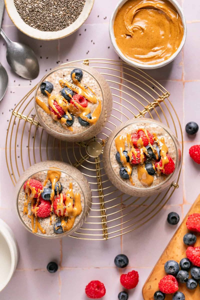 Chia Seed Pudding with Almond Butter