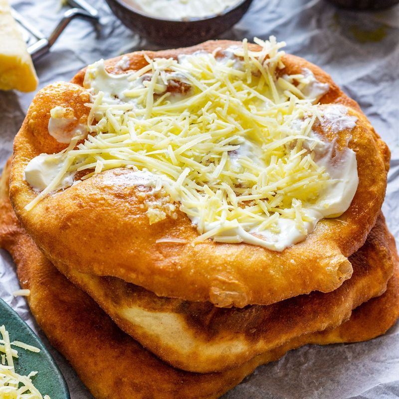 Hungary's Langos Deep-Fried Street Bread