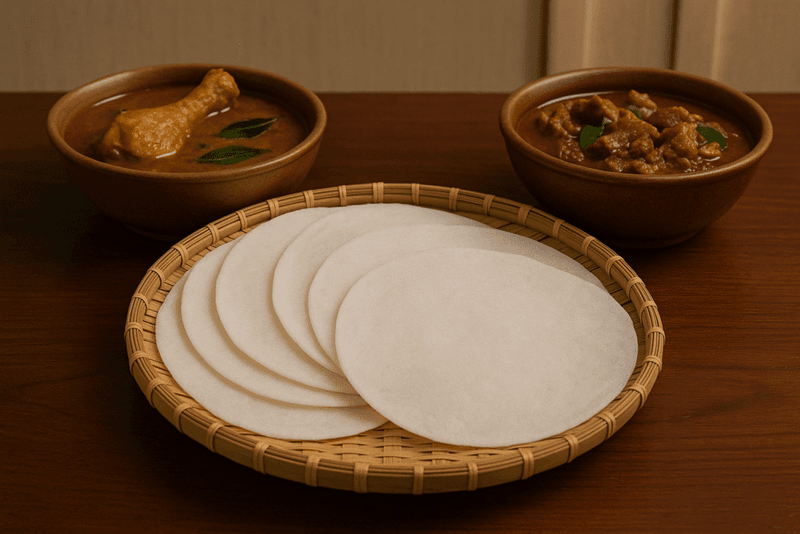 Pathiri with Chicken Curry – Malabar's Midnight Favourite