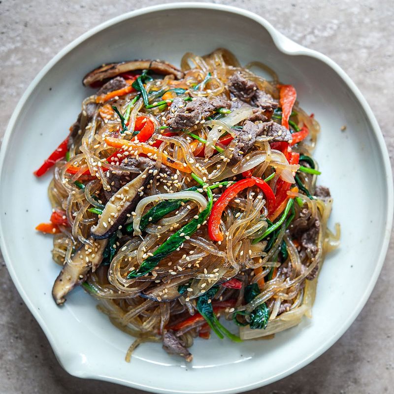 Japchae (Glass Noodle Stir-Fry)