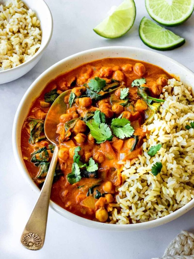 Spinach and Chickpea Curry