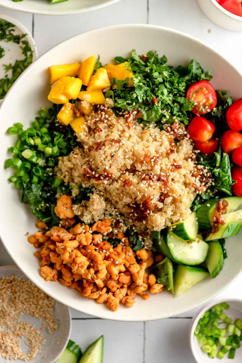 Tempeh and Avocado Grain Bowl