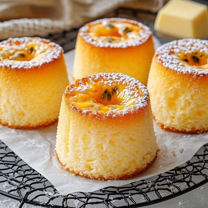Passion Fruit Chiffon Rounds