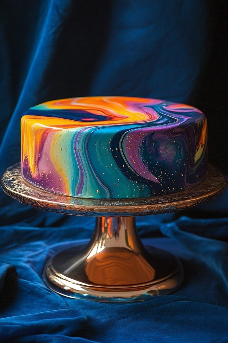 Mirror Glaze Cake
