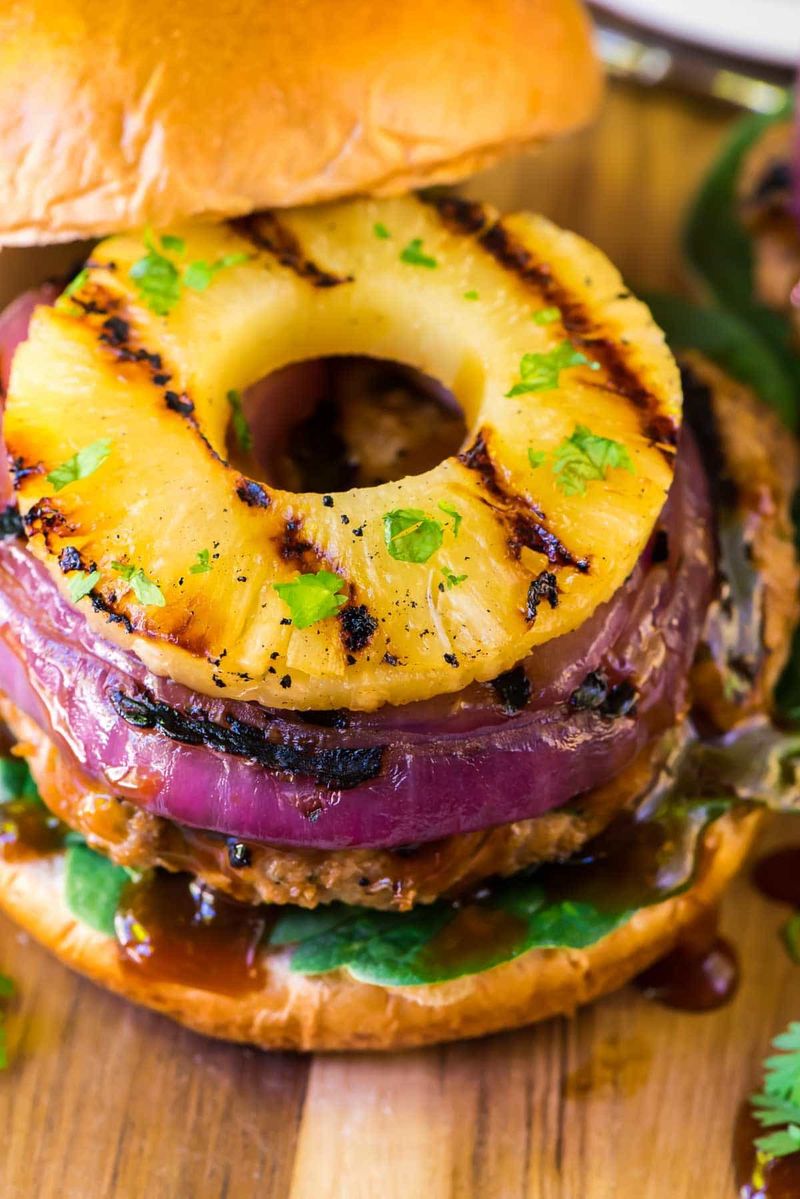 Teriyaki Pineapple Burger