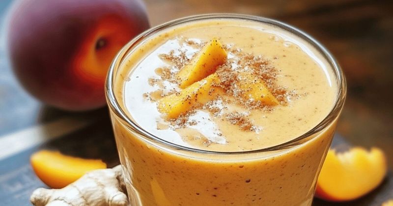 Peach Ginger Immunity Smoothie