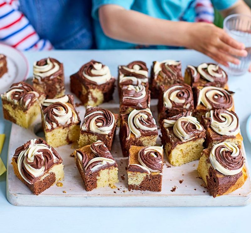 Marble Cake Traybake