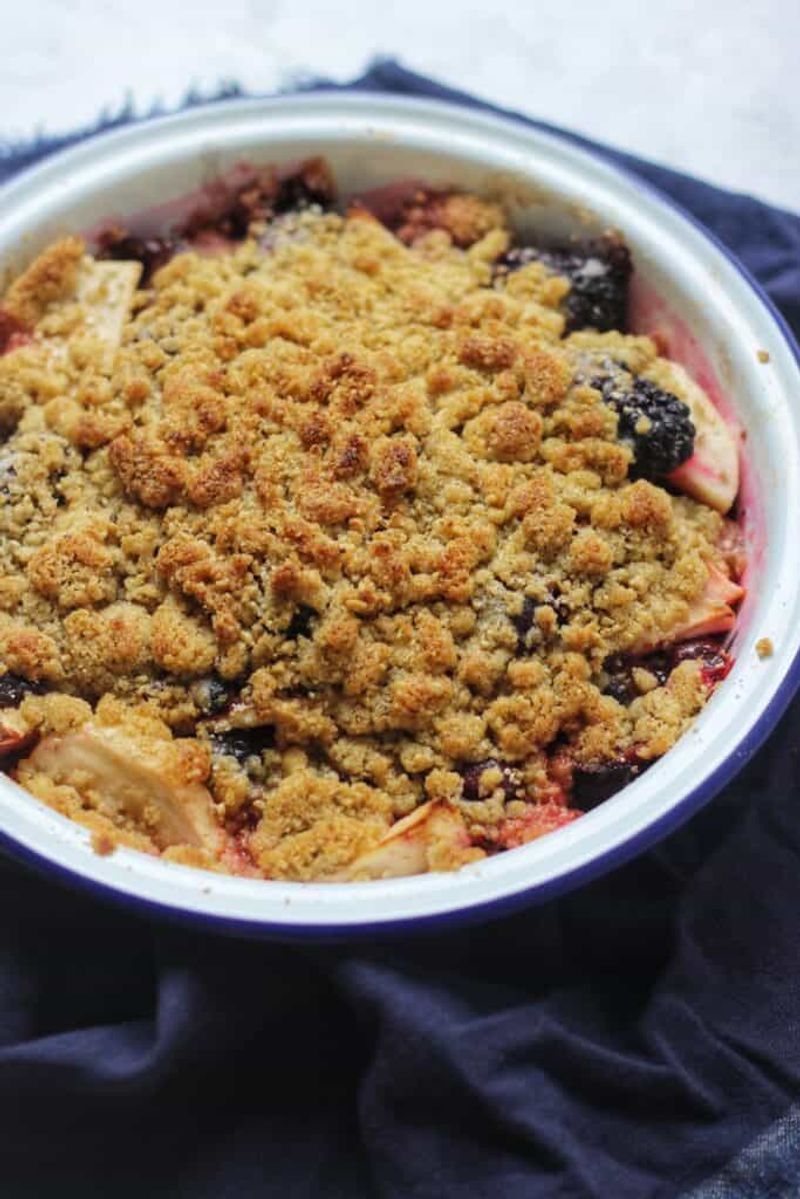 Gooseberry And Elderflower Crumble Tart