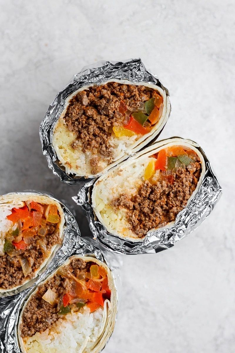 Beef and Bean Burritos