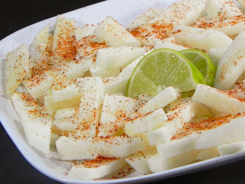Jicama Sticks with Lime and Chili Powder