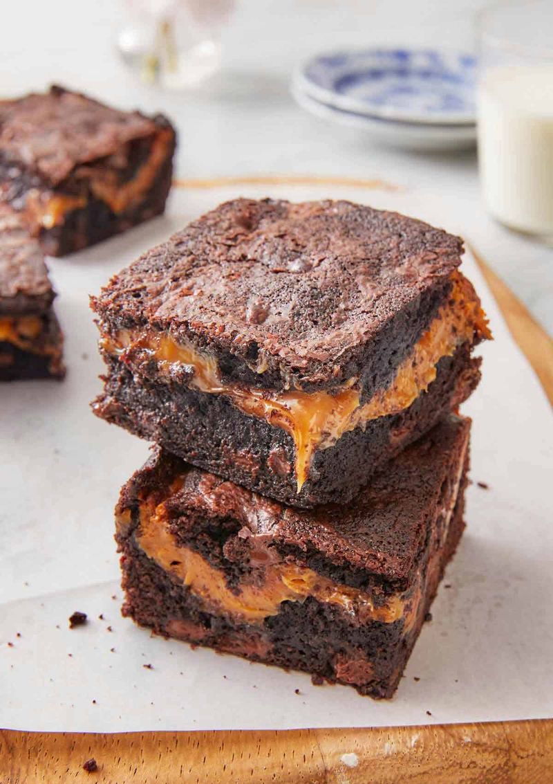 Gooey Salted Caramel Brownies