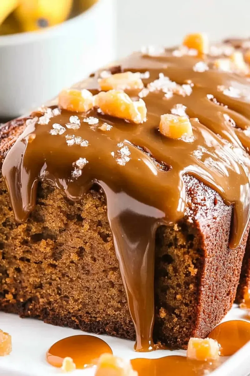 Salted Caramel Banana Bread