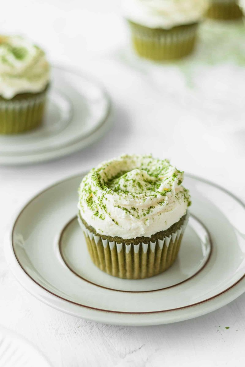 Matcha White Chocolate Cupcakes