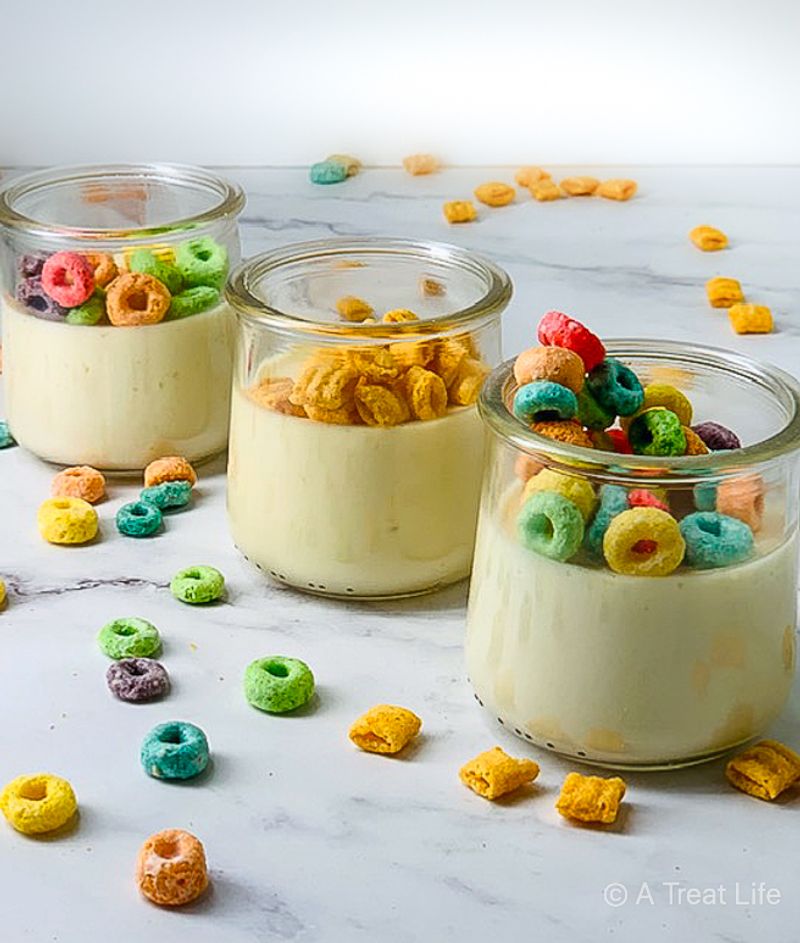 Cereal Milk Panna Cotta