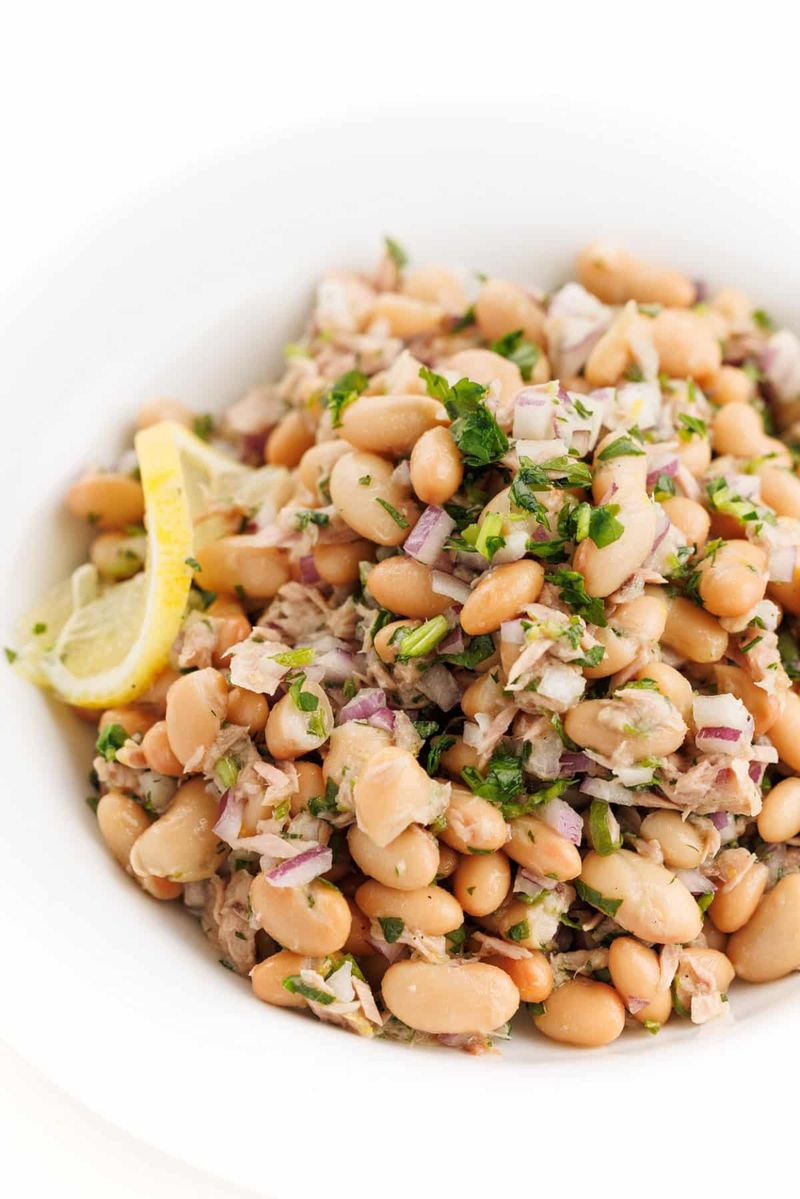 Lemon Herb Tuna And White Bean Salad