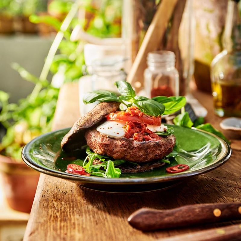 Portobello Mushroom Veggie Burger