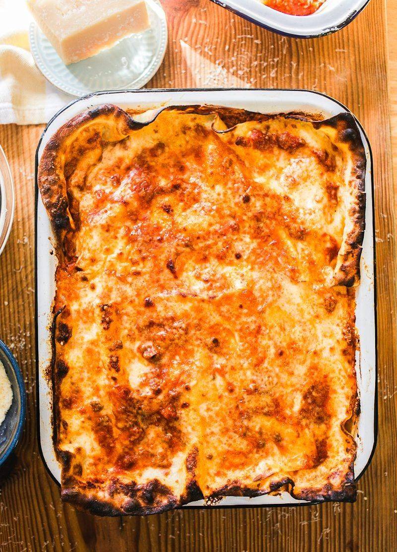 Baked Lasagna with Bolognese and Bechamel
