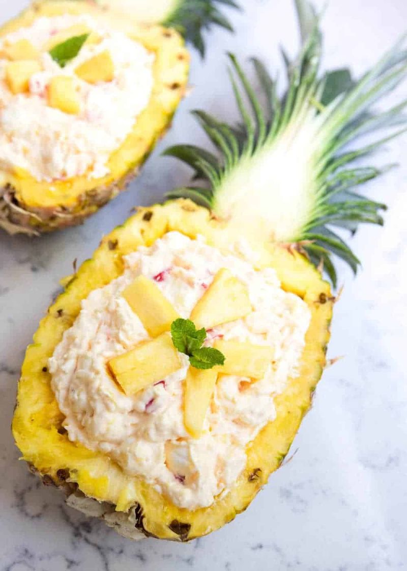 Tropical Coconut Pudding Boats