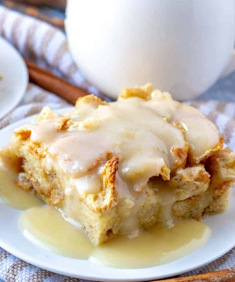 Bread Pudding with Vanilla Sauce