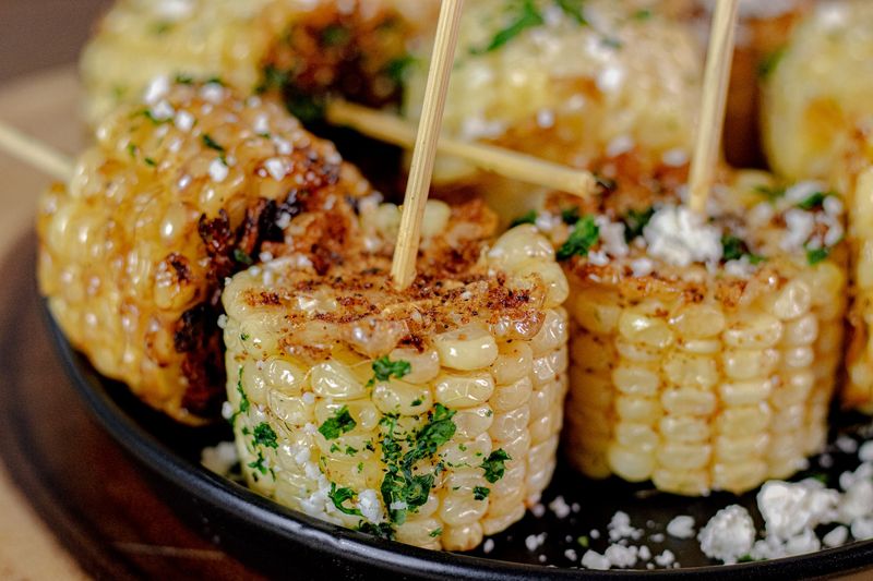 Corn on the Cob Skewers with Elote Seasoning
