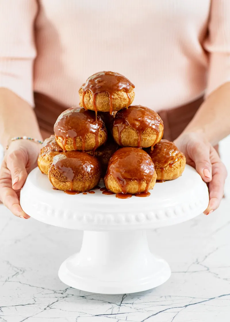 Caramel Profiteroles