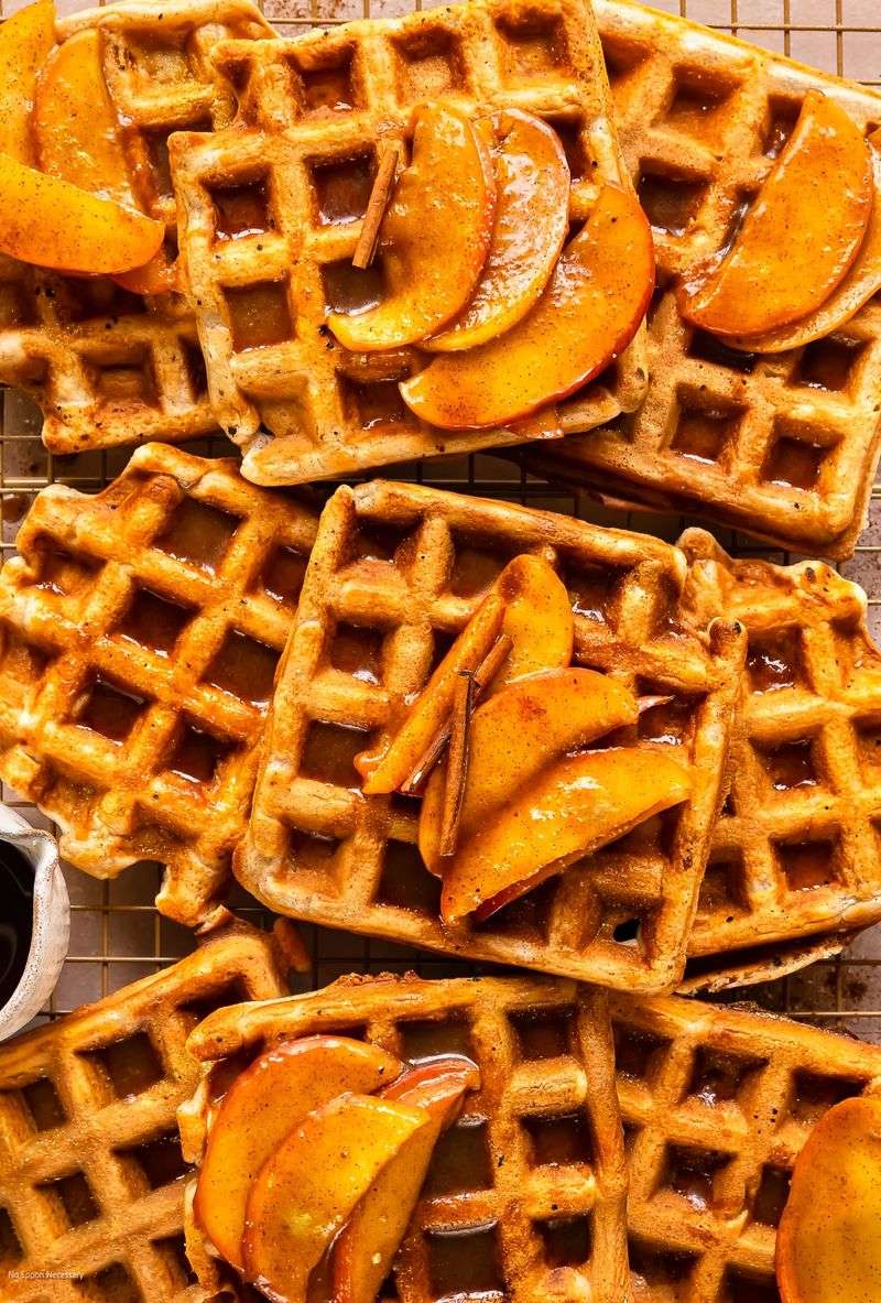 Cinnamon Apple Waffles